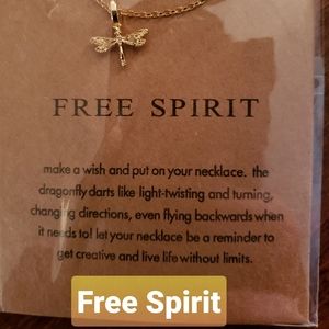Free Spirit Dragonfly Necklace-NIP